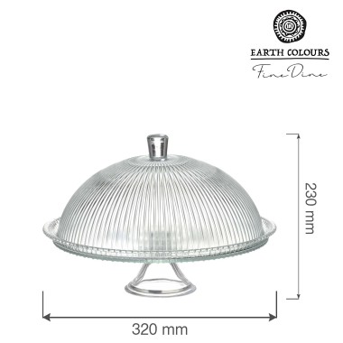Support à gâteaux Aura avec couvercle, 320 x (H)230 mm - Finedine