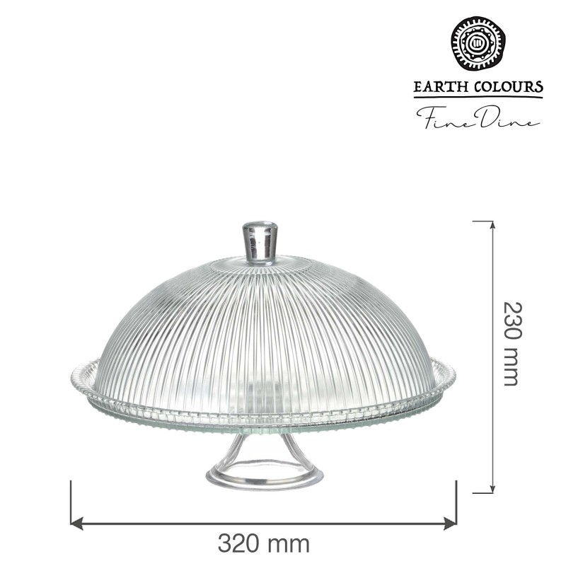 Support à gâteaux Aura avec couvercle, 320 x (H)230 mm - Finedine