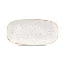 Assiette oblongue en Barley White Stonecast, 298x153mm - Finedine