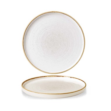 Assiette à paroi blanche Stonecast Barley, 210x(h)20mm - Finedine