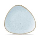 Assiette triangulaire en Stonecast Bleu Canard, 311 mm - Finedine