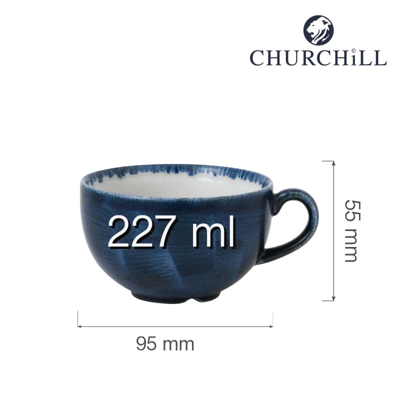 Tasse à cappuccino Stonecast Plume Ultramarine, 227 ml - Finedine