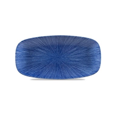 Assiette Oblong Bleue Agano 11 3/4 x 6" / 298 x 153 mm - Finedine