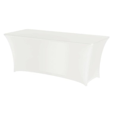 Nappe rectangulaire Symposium, blanche, 122x61x(H)74mm - Finedine