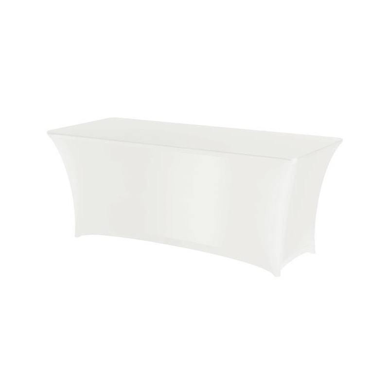 Nappe rectangulaire Symposium, blanche, 183x76x(H)73mm - Finedine