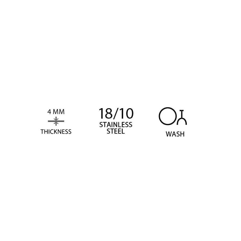 Cuillère à café Amarone noire, OVE, 119 mm, Lot de 12 - Finedine