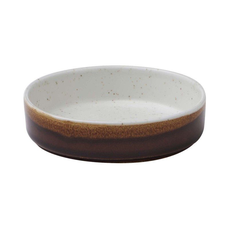 Plat latéral blanc Nourish en orge, 120 mm, Lot de 12 - Finedine
