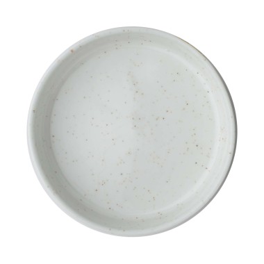 Plat latéral blanc Nourish en orge, 120 mm, Lot de 12 - Finedine