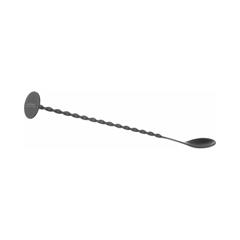 Cuillère à mélange avec pilon, Bar up, Noir, 280x35mm - Finedine