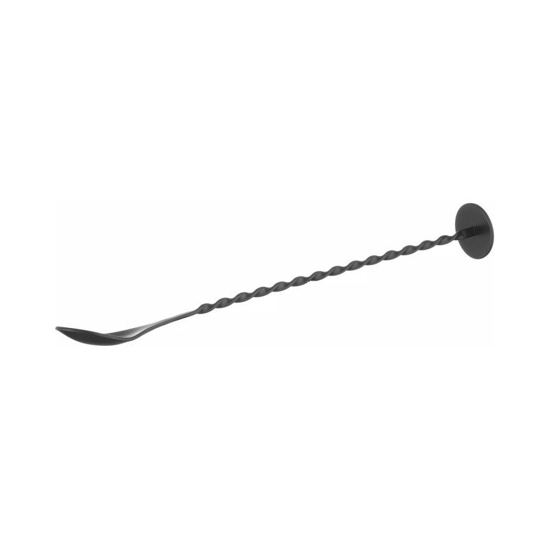 Cuillère à mélange avec pilon, Bar up, Noir, 280x35mm - Finedine