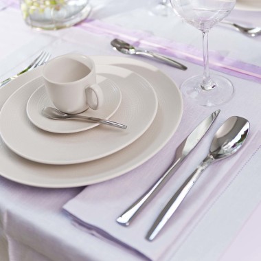Assiette à dîner ronde Modulo Nature en kaolin 280 mm - Finedine