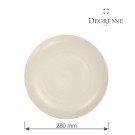 Assiette à dîner ronde Modulo Nature en kaolin 280 mm - Finedine