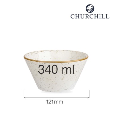 Bol à collation Stonecast Barley White Zest, 121x65mm - Finedine