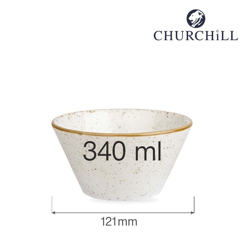 Bol à collation Stonecast Barley White Zest, 121x65mm - Finedine