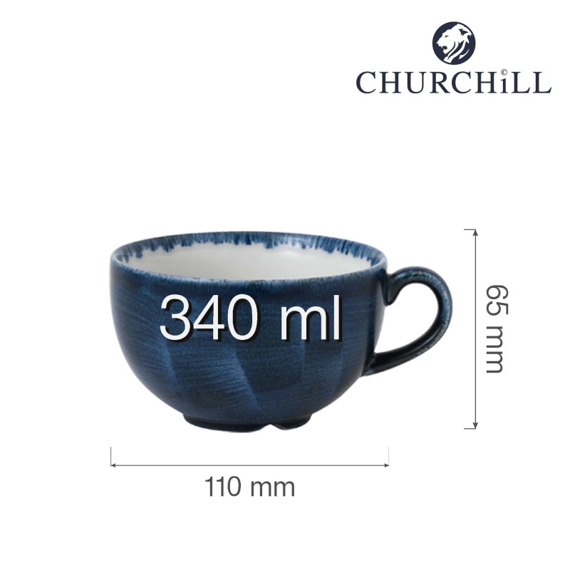 Tasse à cappuccino Ultramarine Plume Stonecast, 340ml - Finedine