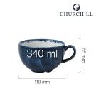 Tasse à cappuccino Ultramarine Plume Stonecast, 340ml - Finedine