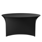 Housse de table ronde symposium, noire, Ø 150x(H)76mm - Finedine