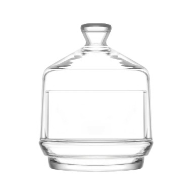 Bol à sucre en verre avec couvercle 285 ml, Lot de 6 - Finedine