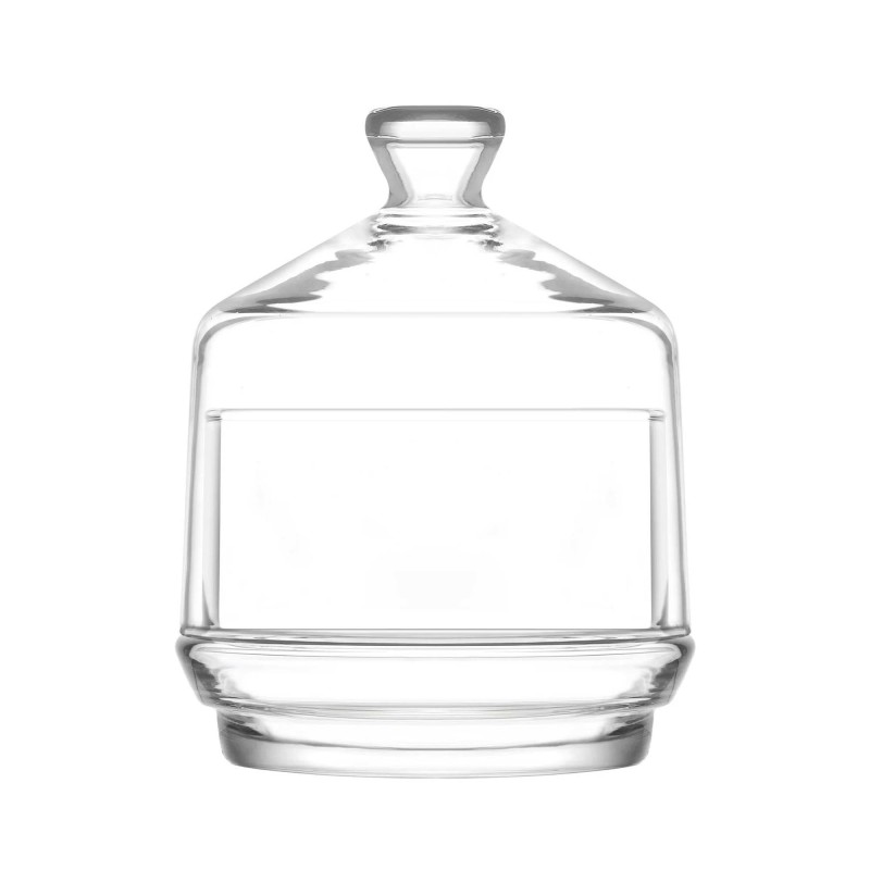 Bol à sucre en verre avec couvercle 285 ml, Lot de 6 - Finedine