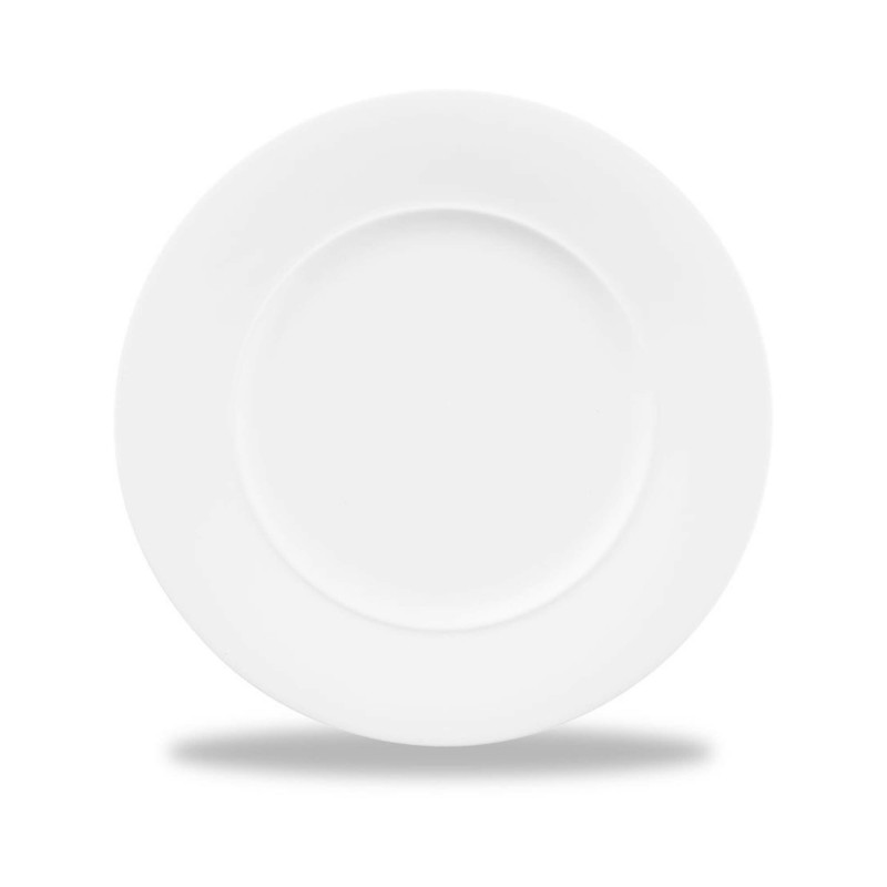 Assiette à bord standard blanche Alc Ambience 217 mm - Finedine