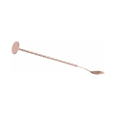 Cuillère de bar avec pilon, Bar up, Cuivre, 280x35mm - Finedine