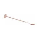 Cuillère de bar avec pilon, Bar up, Cuivre, 280x35mm - Finedine