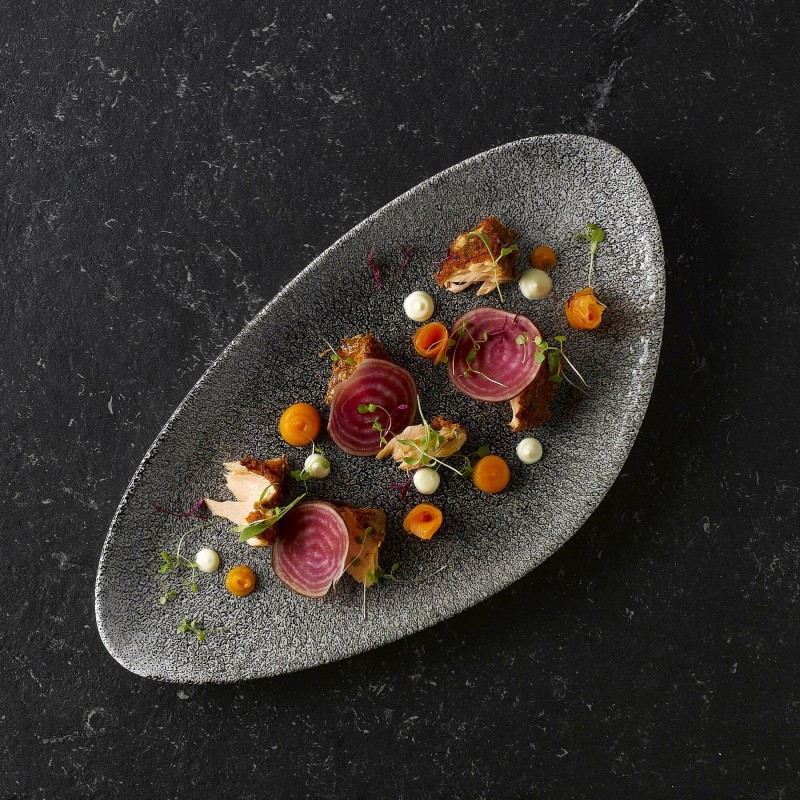 Assiette Plate Raku Quartz Noir Evolve 6.5" / 165 mm - Finedine