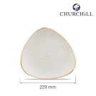 Assiette triangulaire Barley White Stonecast, 229 mm - Finedine