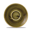 Sous-tasse espresso Plume Green en Stonecast, 118 mm - Finedine