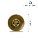 Sous-tasse espresso Plume Green en Stonecast, 118 mm - Finedine