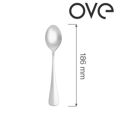 Cuillère à Dessert Baguette, OVE, 186 mm, Lot de 12 - Finedine