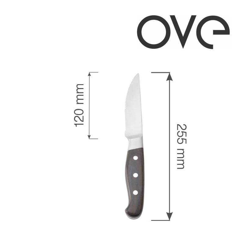 Couteau à steak Jumbo Corfu - Lot de 6, OVE, 255 mm - Finedine