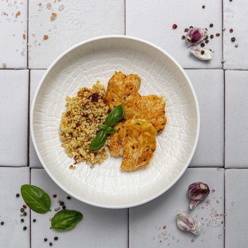 Plat de service nordique avec poignée, 300x220x30mm - Finedine