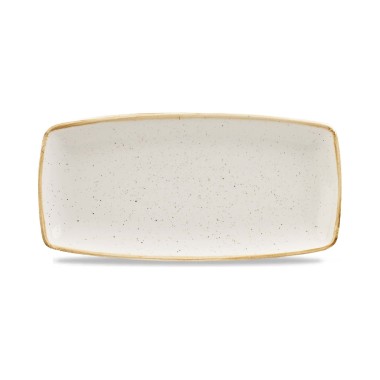 Assiette oblongue Stonecast Barley White, 295x140mm - Finedine