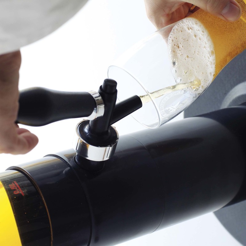Tireuse à bière, Comptoir, 5L, Noir, Ø100x(H)1150mm - Finedine