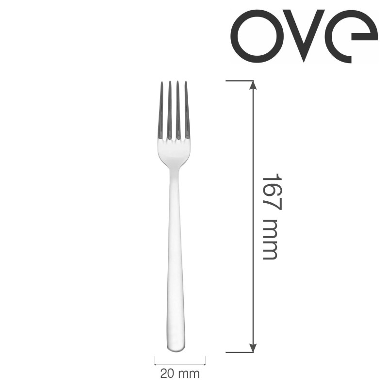Fourchette à dessert Adria, OVE, 167 mm, Lot de 12 - Finedine