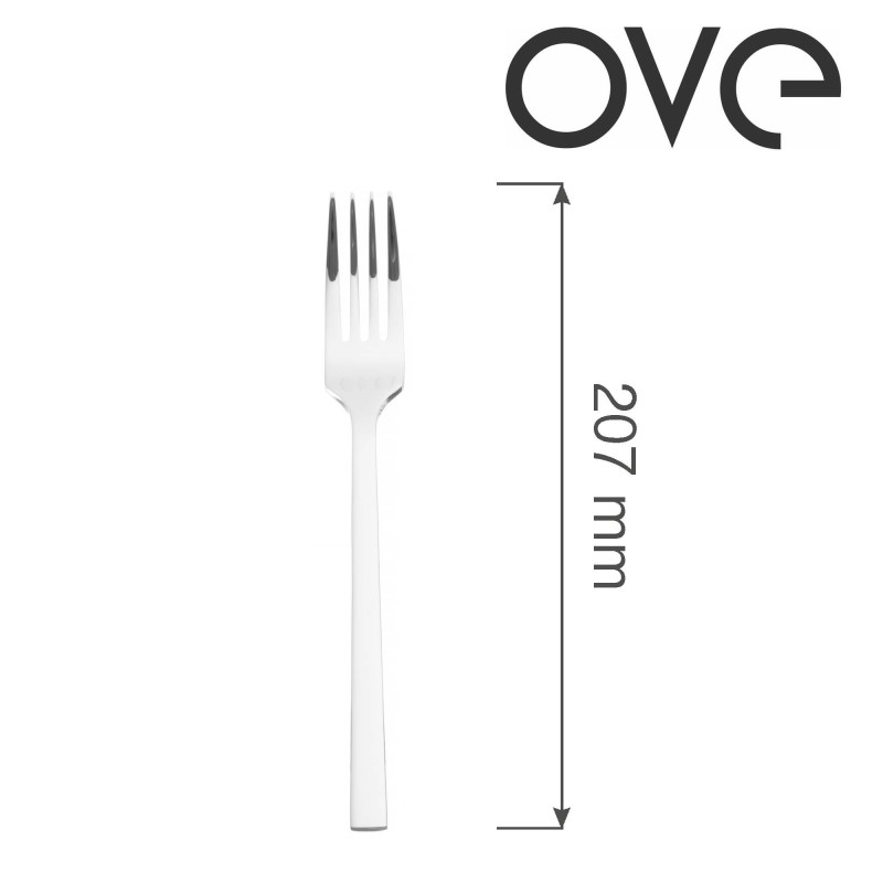 Fourchette de table Lugano, OVE, 207 mm, Lot de 12 - Finedine