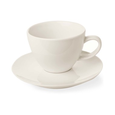 Tasse élégante Crema avec soucoupe, 70ml, Lot de 6 - Finedine