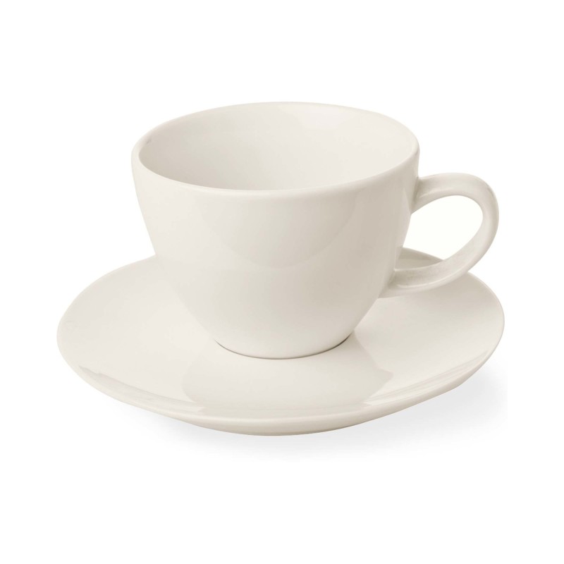 Tasse élégante Crema avec soucoupe, 70ml, Lot de 6 - Finedine