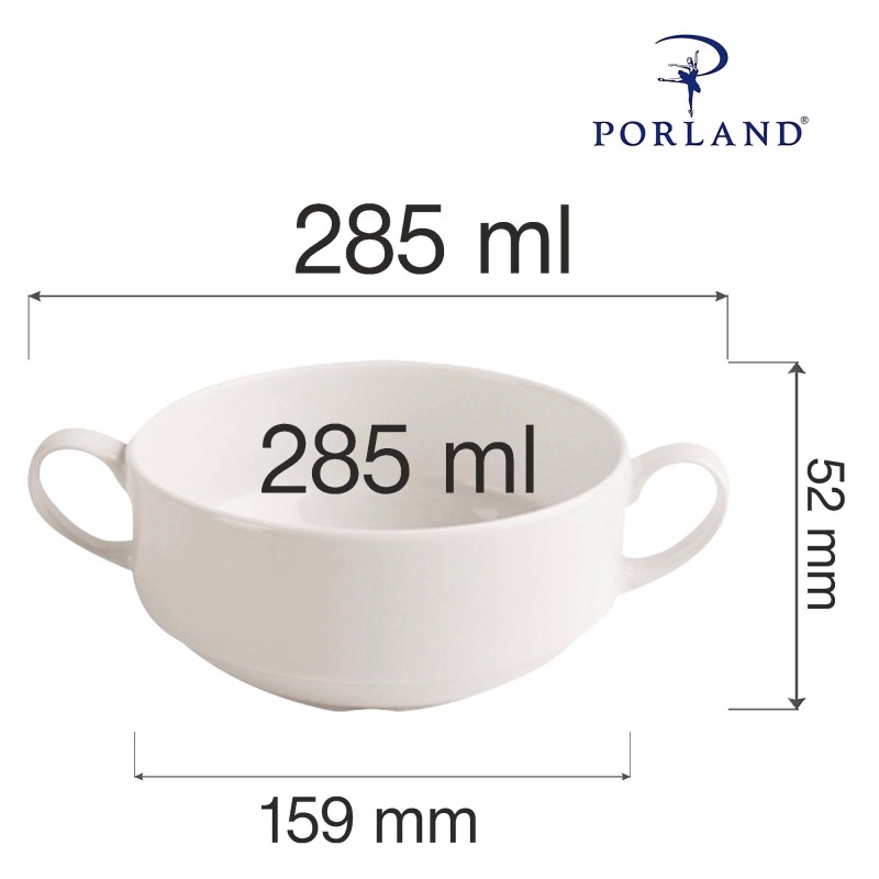 Casserole à soupe Dove avec anses, 285ml, Lot de 6 - Finedine