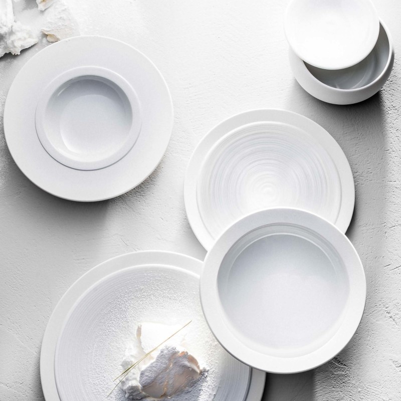 Assiette à dîner ronde Bahia Pierre de Lune 230 mm - Finedine