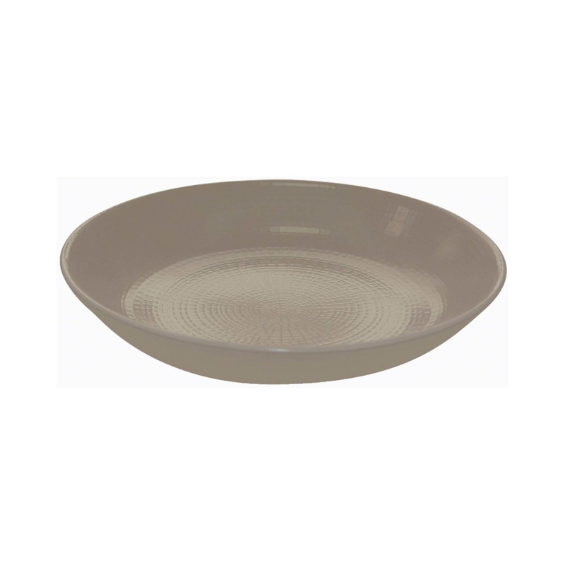Modulo Nature Plat creux rond terre d'ombre 210 mm - Finedine