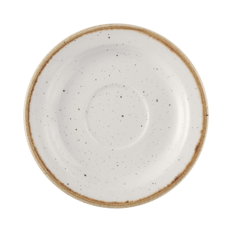 Saucer en céramique Stonecast Barley White, 150 mm - Finedine