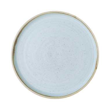 Assiette à bord montant en pierre Duck Egg, 210 mm - Finedine