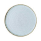 Assiette à bord montant en pierre Duck Egg, 210 mm - Finedine