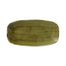 Assiette oblongue Stonecast Plume Green, 298x153mm - Finedine
