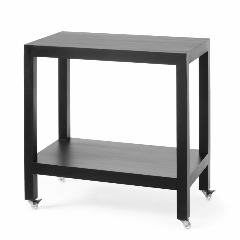 Chariot de serveur Madeira Black 820x460x(h)850 mm - Finedine
