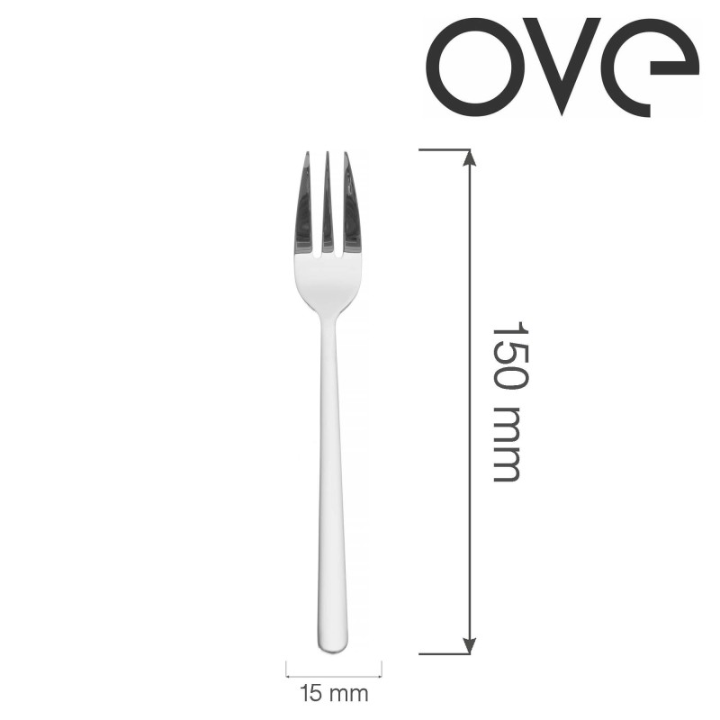 Fourchette à gâteau Adria, OVE, 150 mm, Lot de 12 - Finedine
