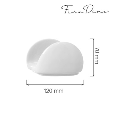 Porte-serviettes Bianco, 115x60x(H)70mm, Lot de 6 - Finedine