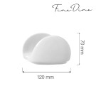 Porte-serviettes Bianco, 115x60x(H)70mm, Lot de 6 - Finedine